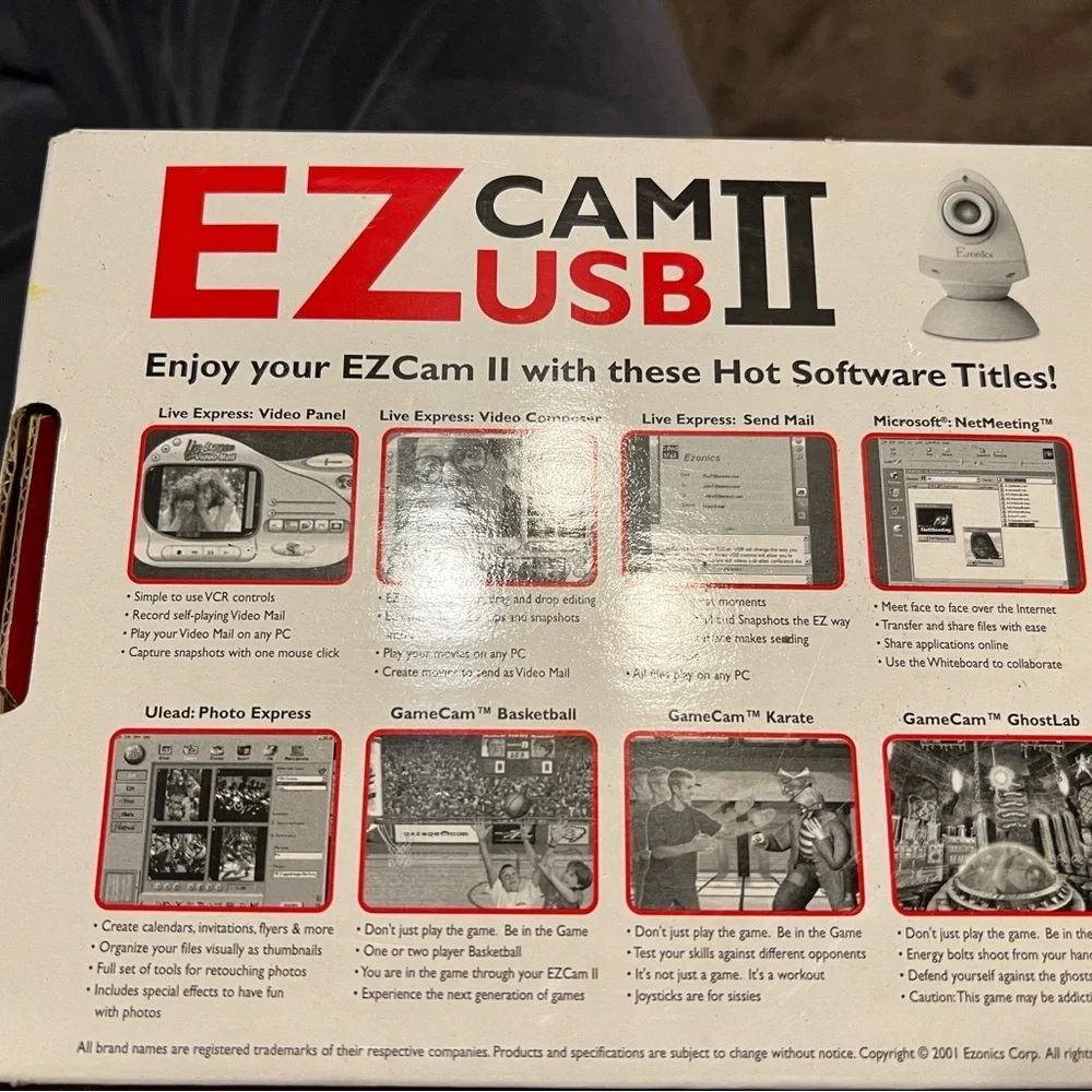 EZ Cam USB II 4-in-1 PC Camera - White